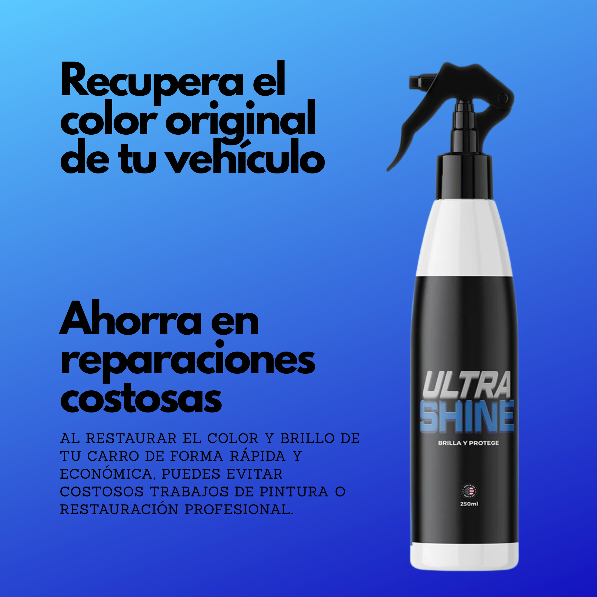 Spray Restaurador PREMIUM de Color y Brillo para Carros+ENVIO GRATIS