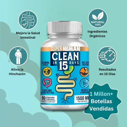 ¡OFERTA! LLEVAS 2 PAGAS 1 Clean15™ Detox Estomacal Completa en solo 15 días