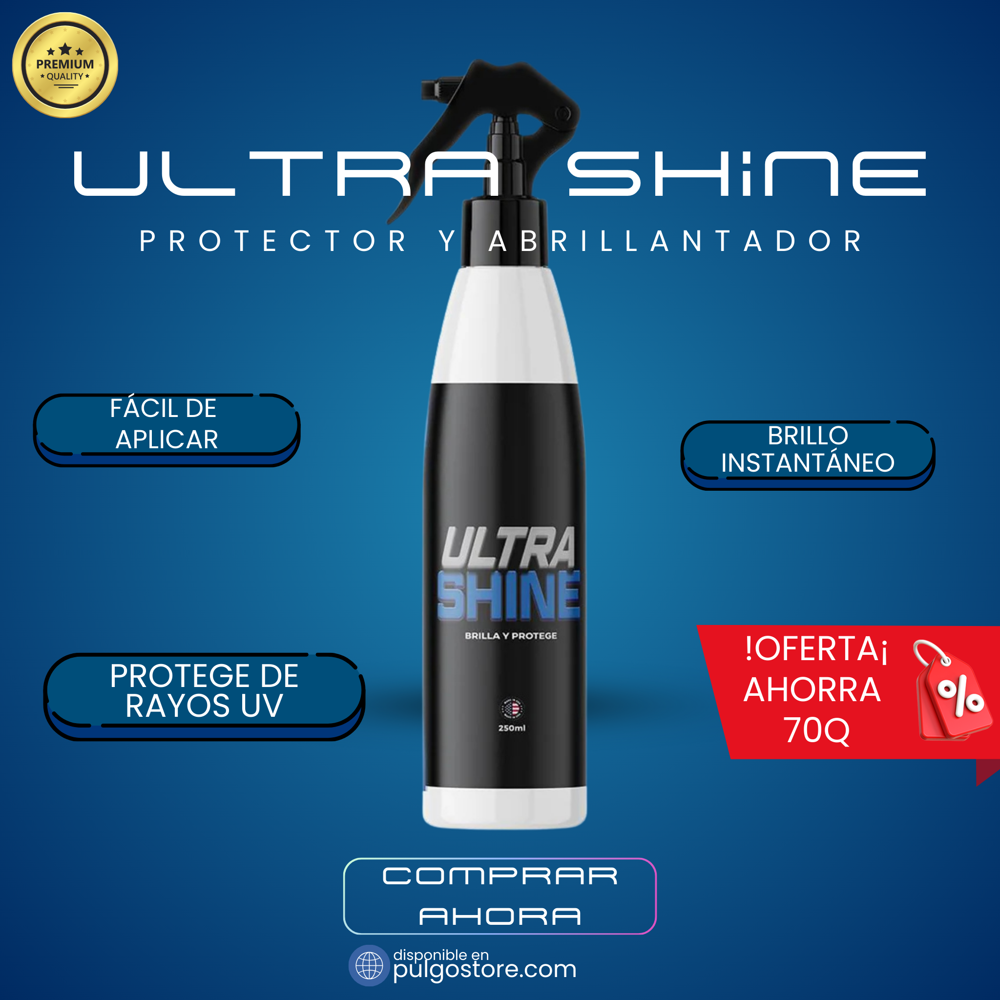 Spray Restaurador PREMIUM de Color y Brillo para Carros+ENVIO GRATIS