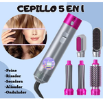 Cepillo Secador Profesional 5 en 1 ¡Transforma tu Cabello en Minutos!