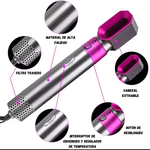 Cepillo Secador Profesional 5 en 1 ¡Transforma tu Cabello en Minutos!